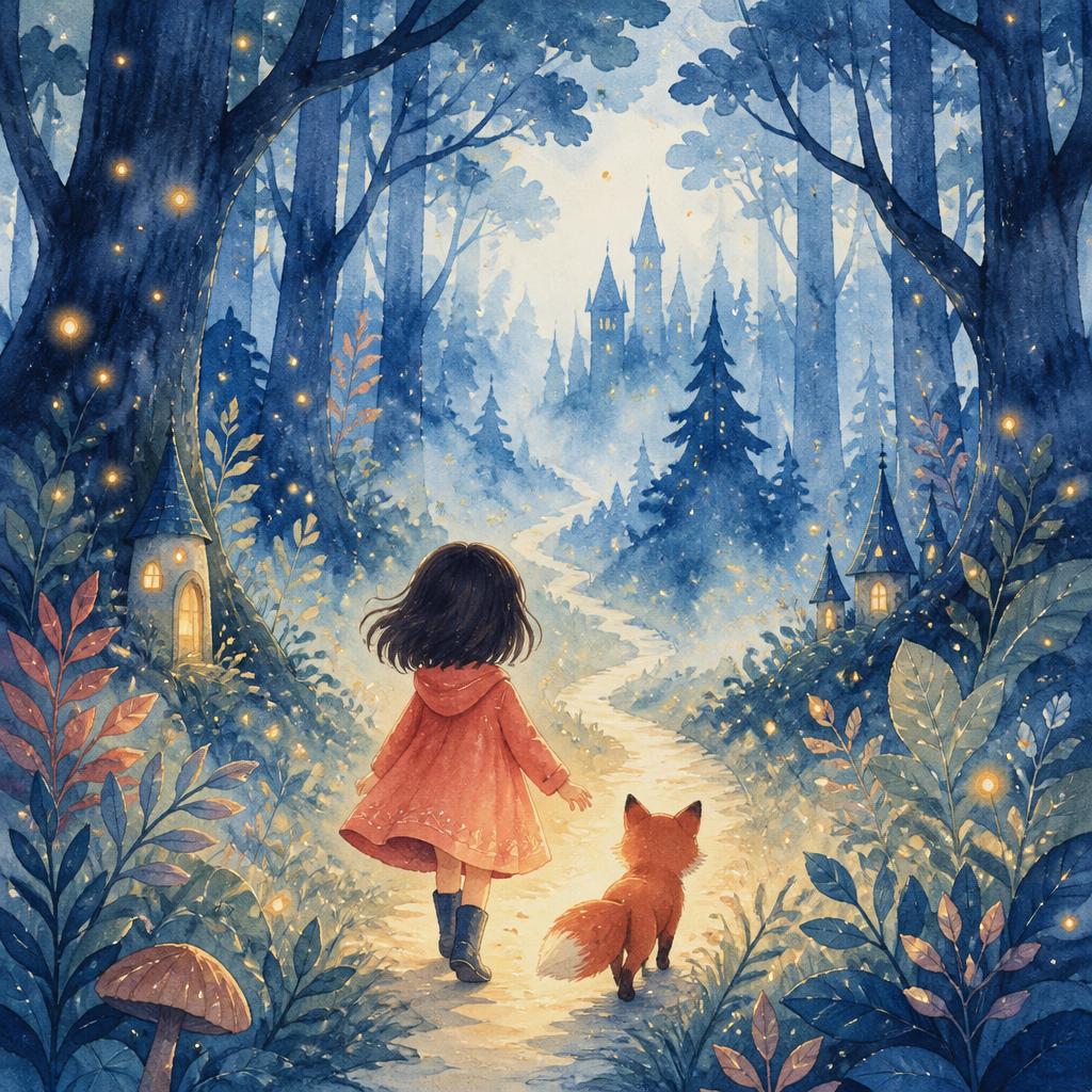 Couverture exemple : Léa et la forêt des brumes