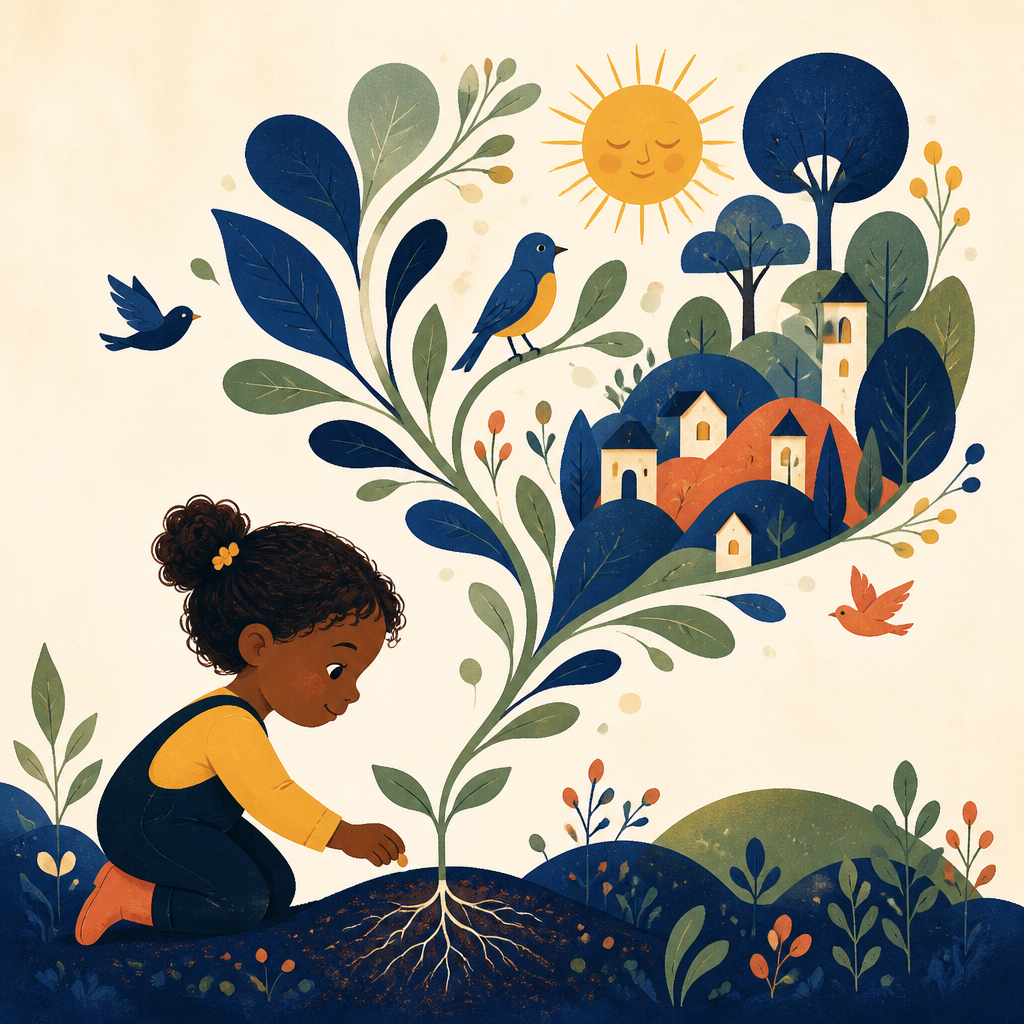 Couverture exemple : Aya et la petite graine