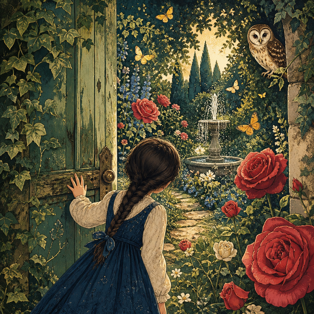 Couverture exemple : Camille et le jardin oublié